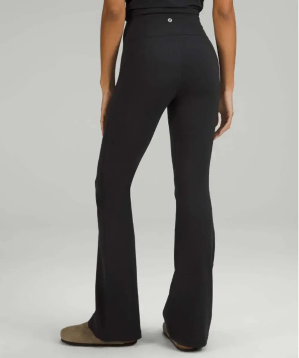Lululemon Leggings Womens 4 Groove Nulu High Rise Flared Pant Black Yoga Pilates